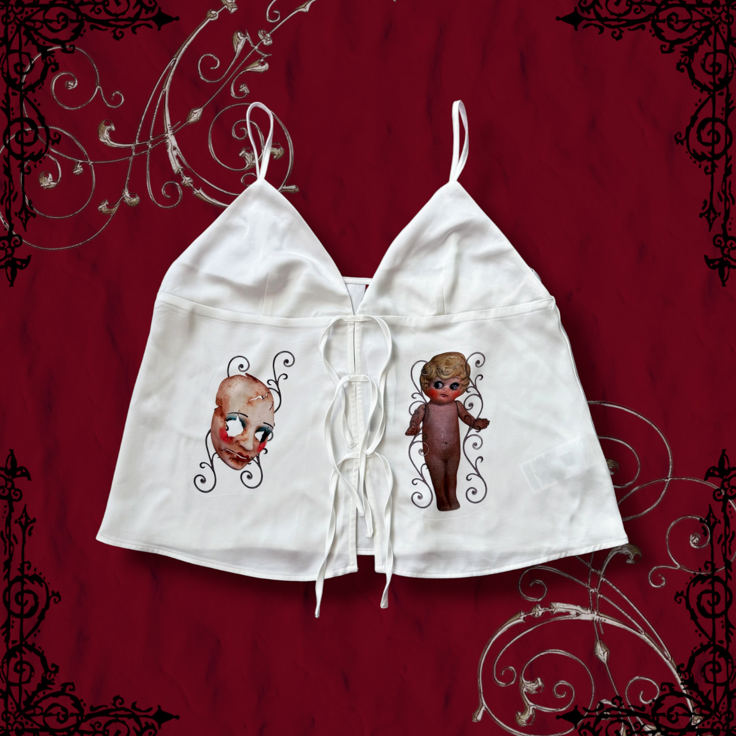REWORKED Haunted Coquette top 🧸🫀🌀