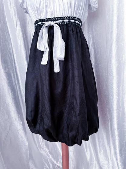 00’s milkmaid gothic coquette dress ⋆.ೃ࿔*:･