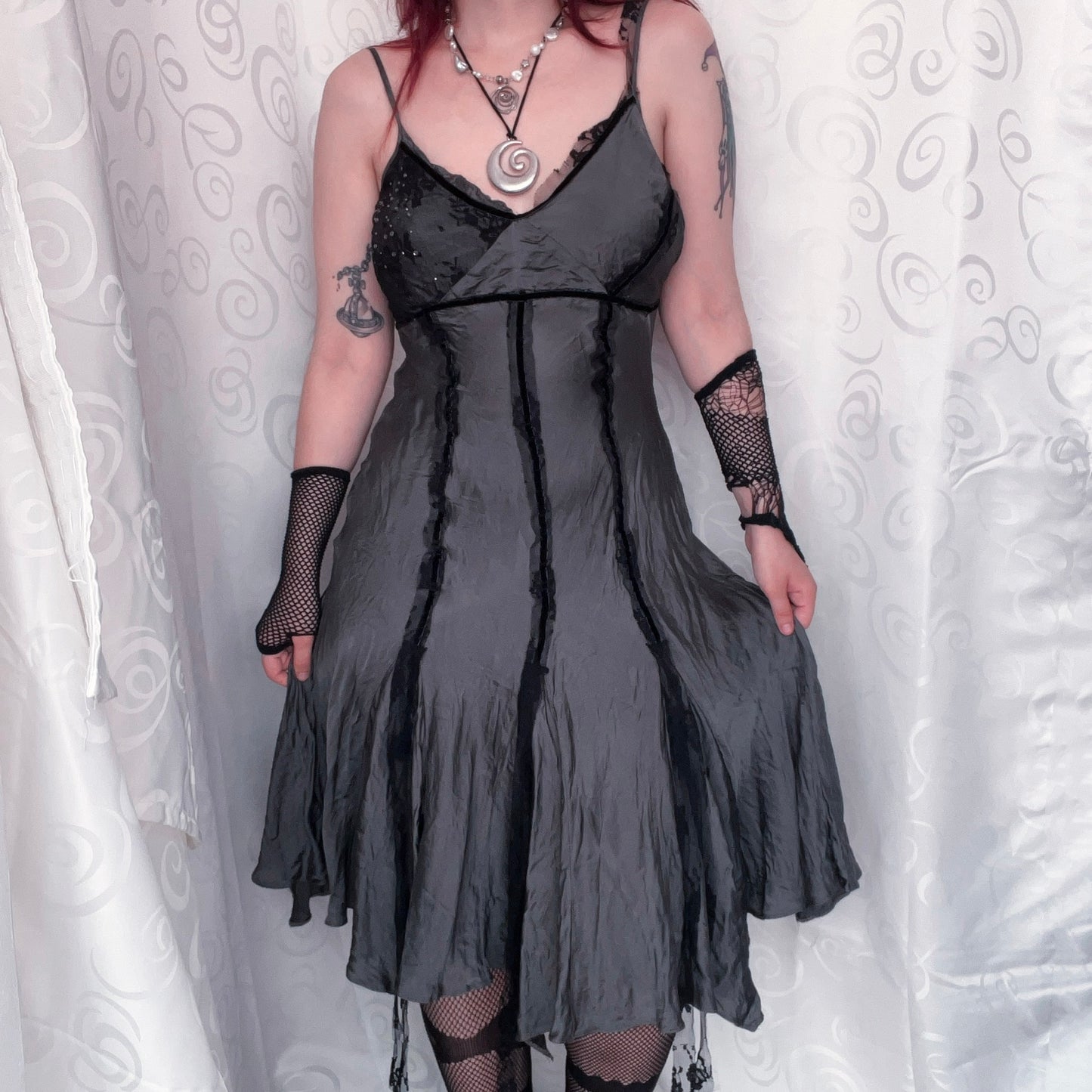River Island Gothic fairy cami slip dress ˚₊‧⁺⋆♱