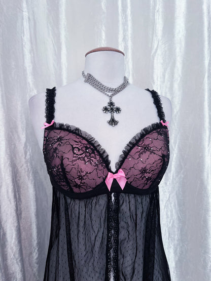 Fairy mesh & lace bustier top 🎀