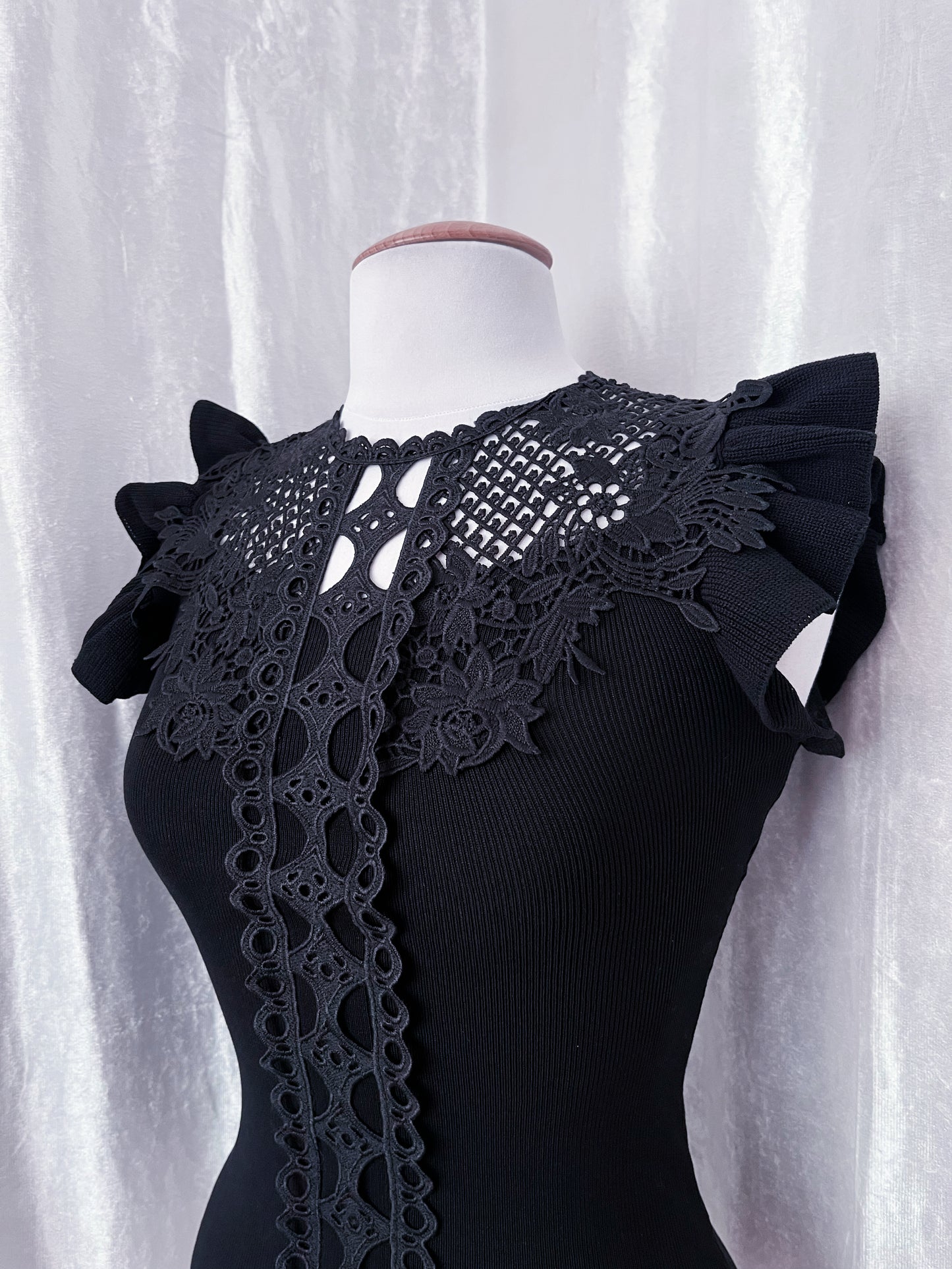 Gothic lolita black top 🦇🎀
