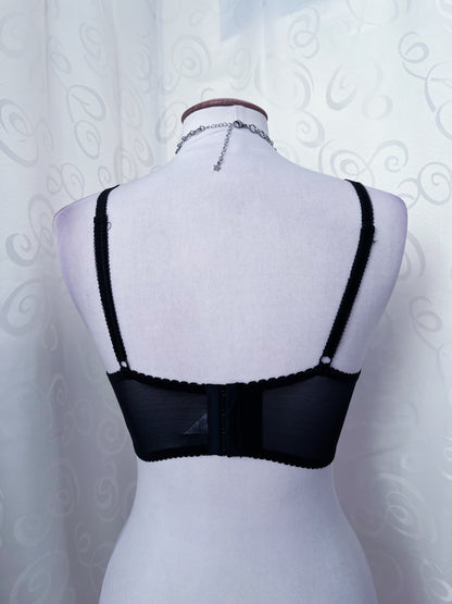 Whimsygoth purple mesh crop corset/bustier top 🔮