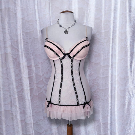 Fairy coquette see-through & lace babydoll 🎀🧚🏻