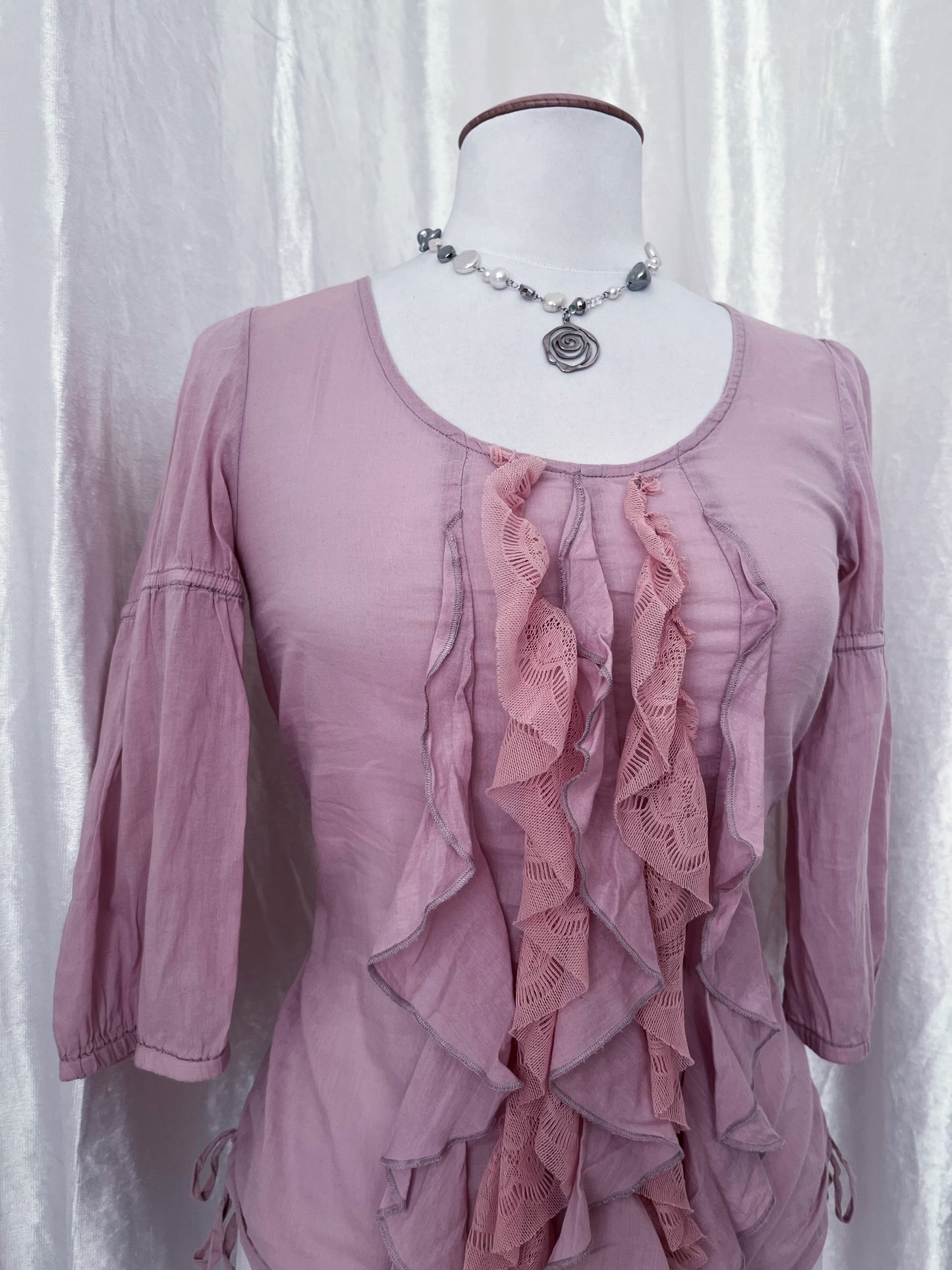 Street One cotton coquette fairy ruffle top 🎀