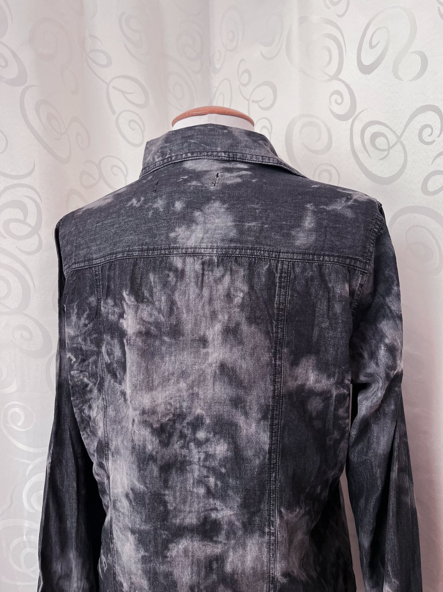 Rock Rebel light denim lace-up shirt 🕷️🦇