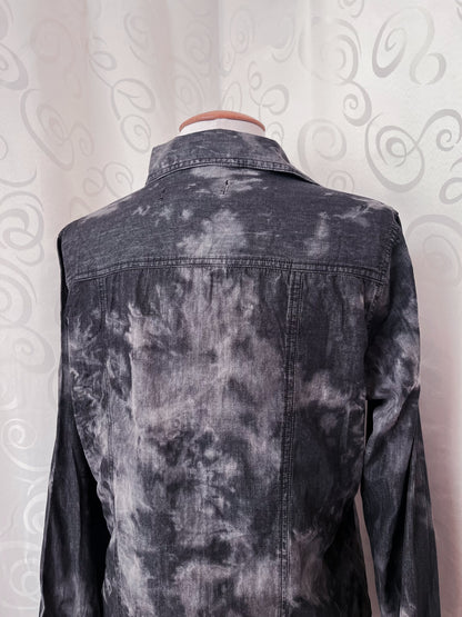 Rock Rebel light denim lace-up shirt 🕷️🦇