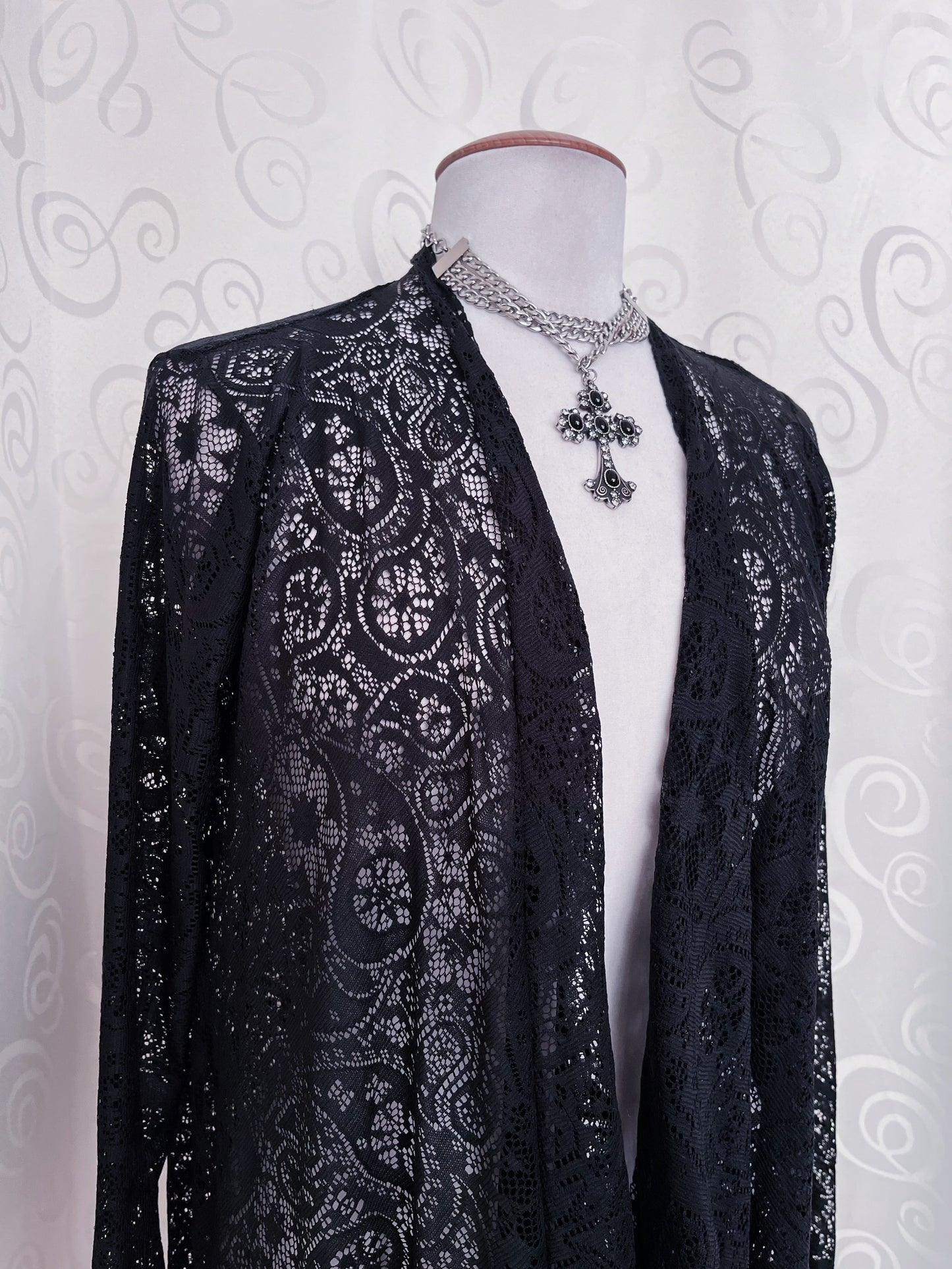 Whimsygoth lacey cardigan🕷️🕸️