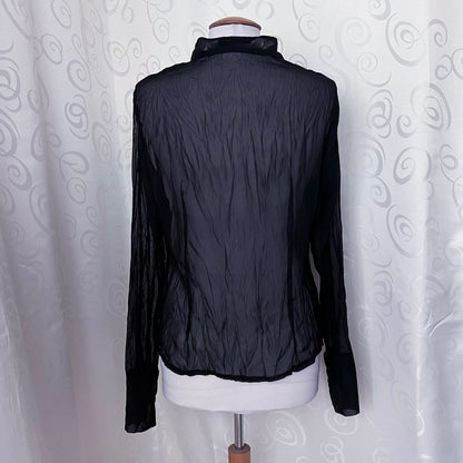 Gothic/Jirai Kei sheer shirt 🕷️