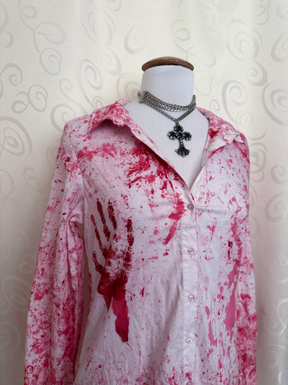 Iconic emo bloody shirt 🫀🩸🔪