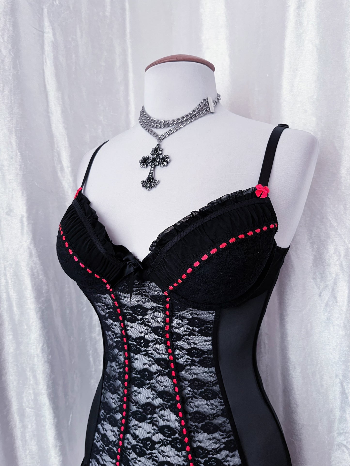 Gothic mesh & lace babydoll 🌹