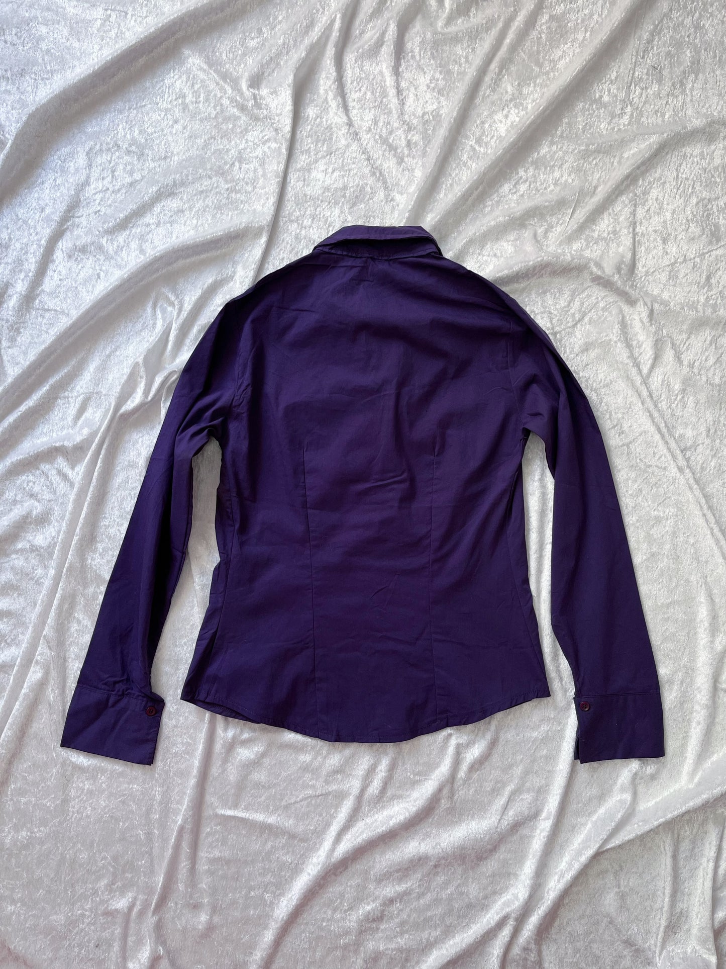 00’s purple gothic cotton shirt 💜🕸️