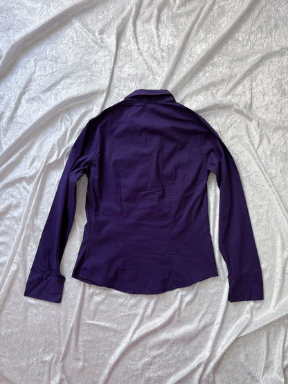 00’s purple gothic cotton shirt 💜🕸️