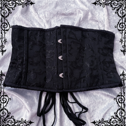 Dracula Black Brocade Waist Cincher 🖤