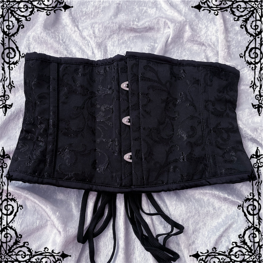 Dracula Black Brocade Waist Cincher 🖤