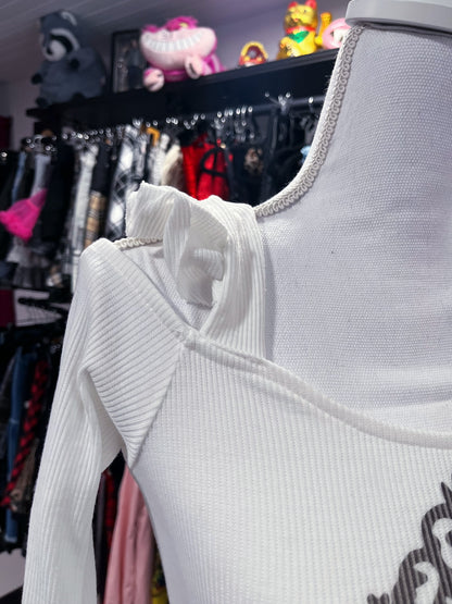 Edward REWORKED white top ✂️