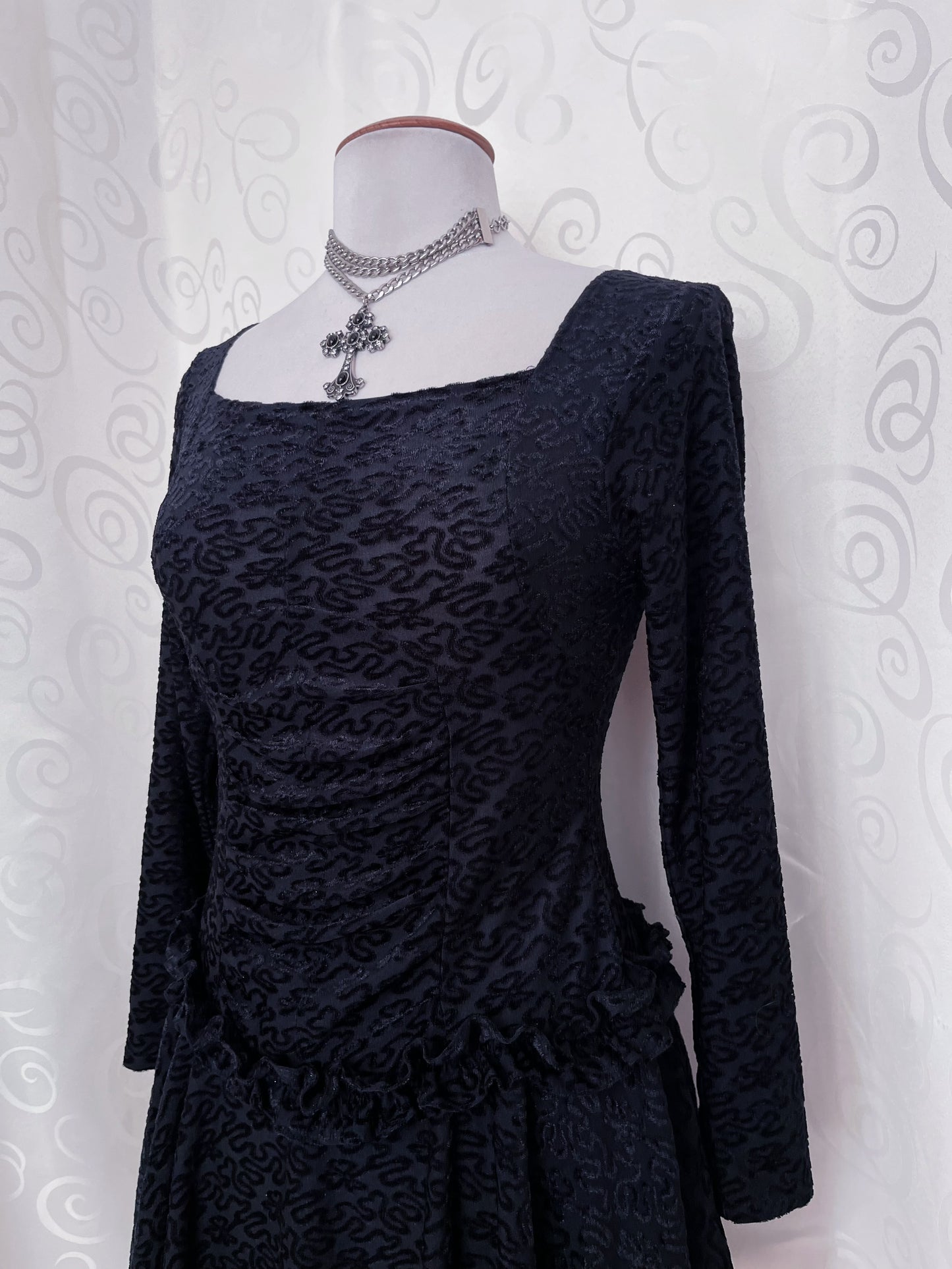 VINTAGE whimsygoth velvet ballerina dress 🦇
