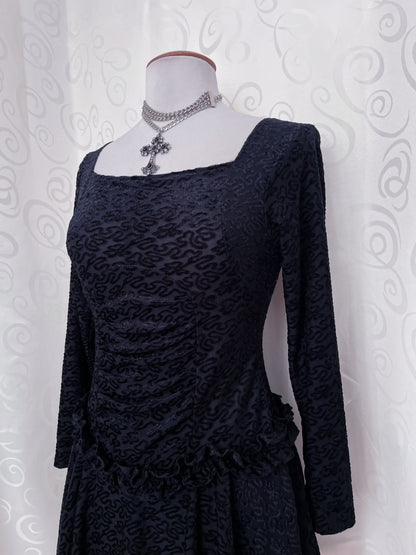 VINTAGE whimsygoth velvet ballerina dress 🦇