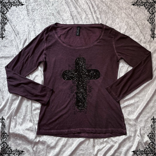 Y2K Whimy & Alt cross longsleeve top