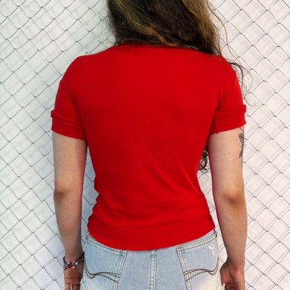 Cute red turtle tee 🌀🍓