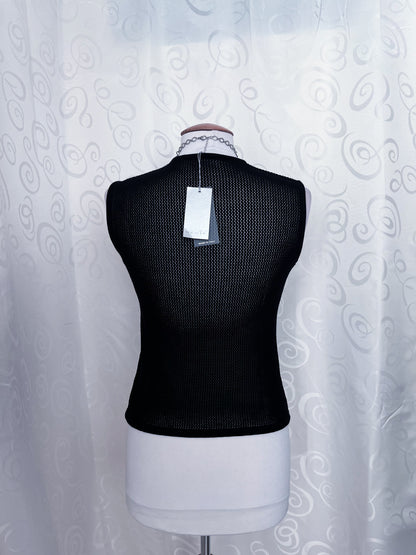 Deadstock gothic knit top with crosses ✝️🦇