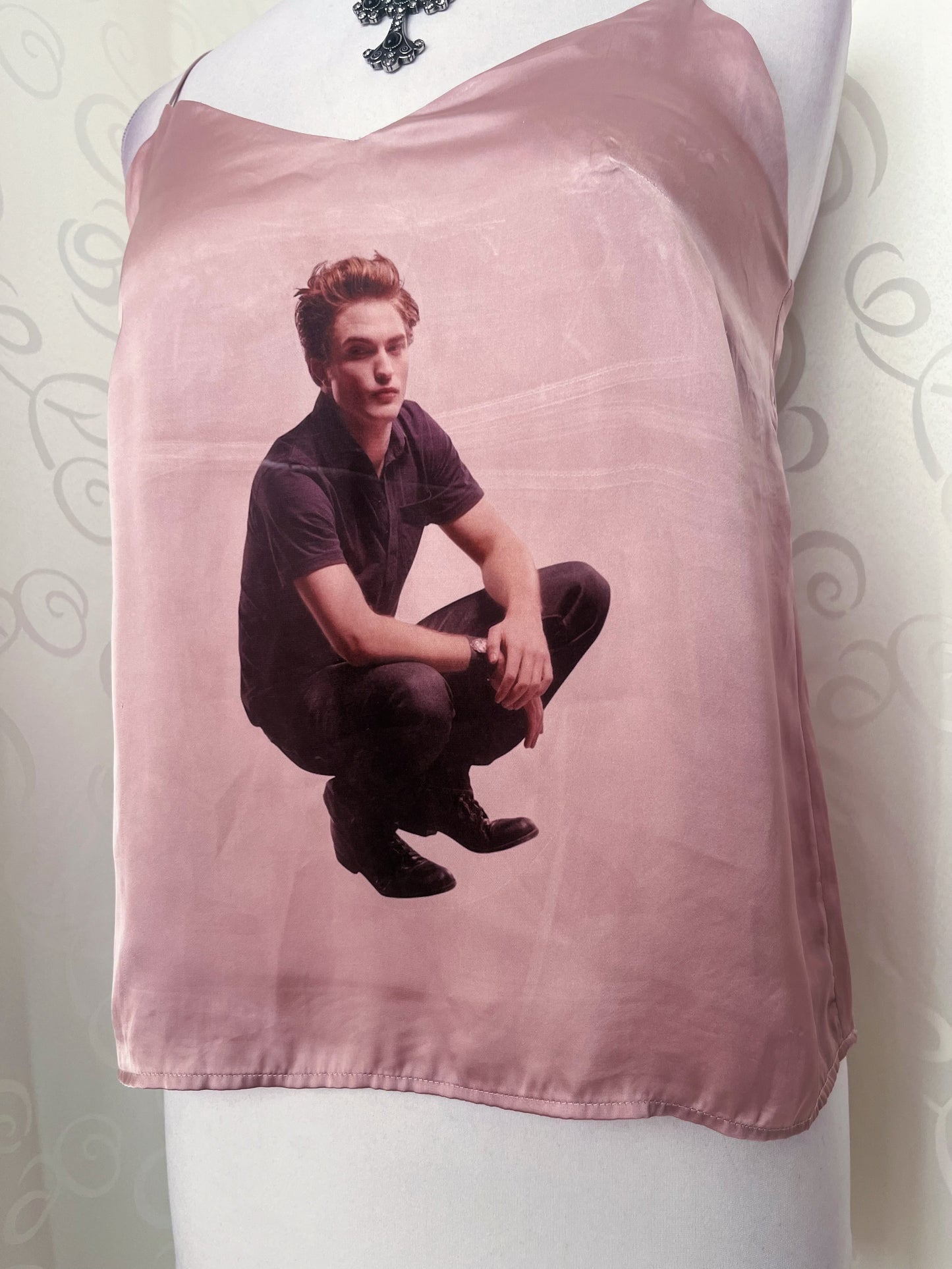 Vampire boyfriend REWORKED satin cami top 🎀🧛🏻‍♂️