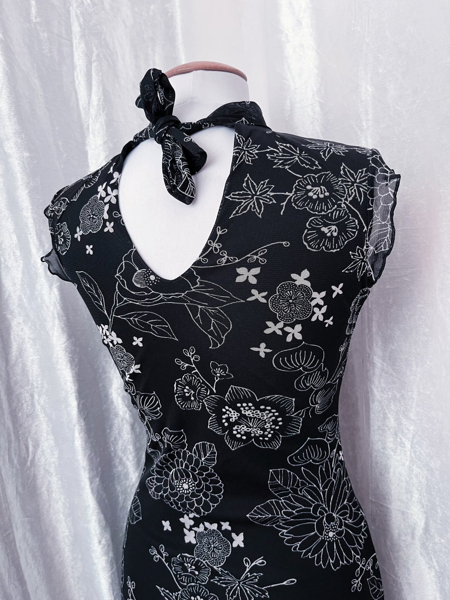 00’s Xanaka Qipao style mesh dress 🪷🍙