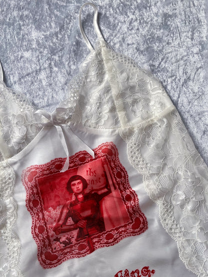 Joan of Arc: Fear Nothing REWORKED cami satin top with lace detail 🗡️🏹