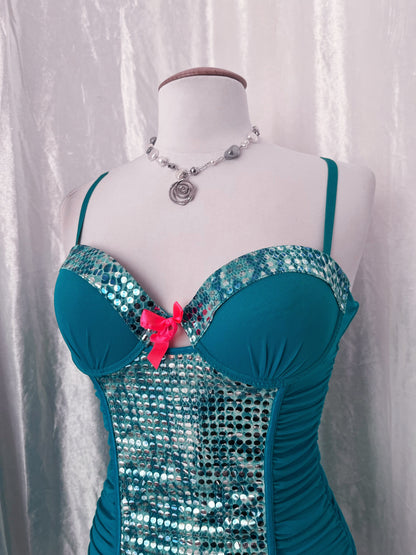 Mermaidcore cute babdyoll bustier 🧜🏻‍♀️