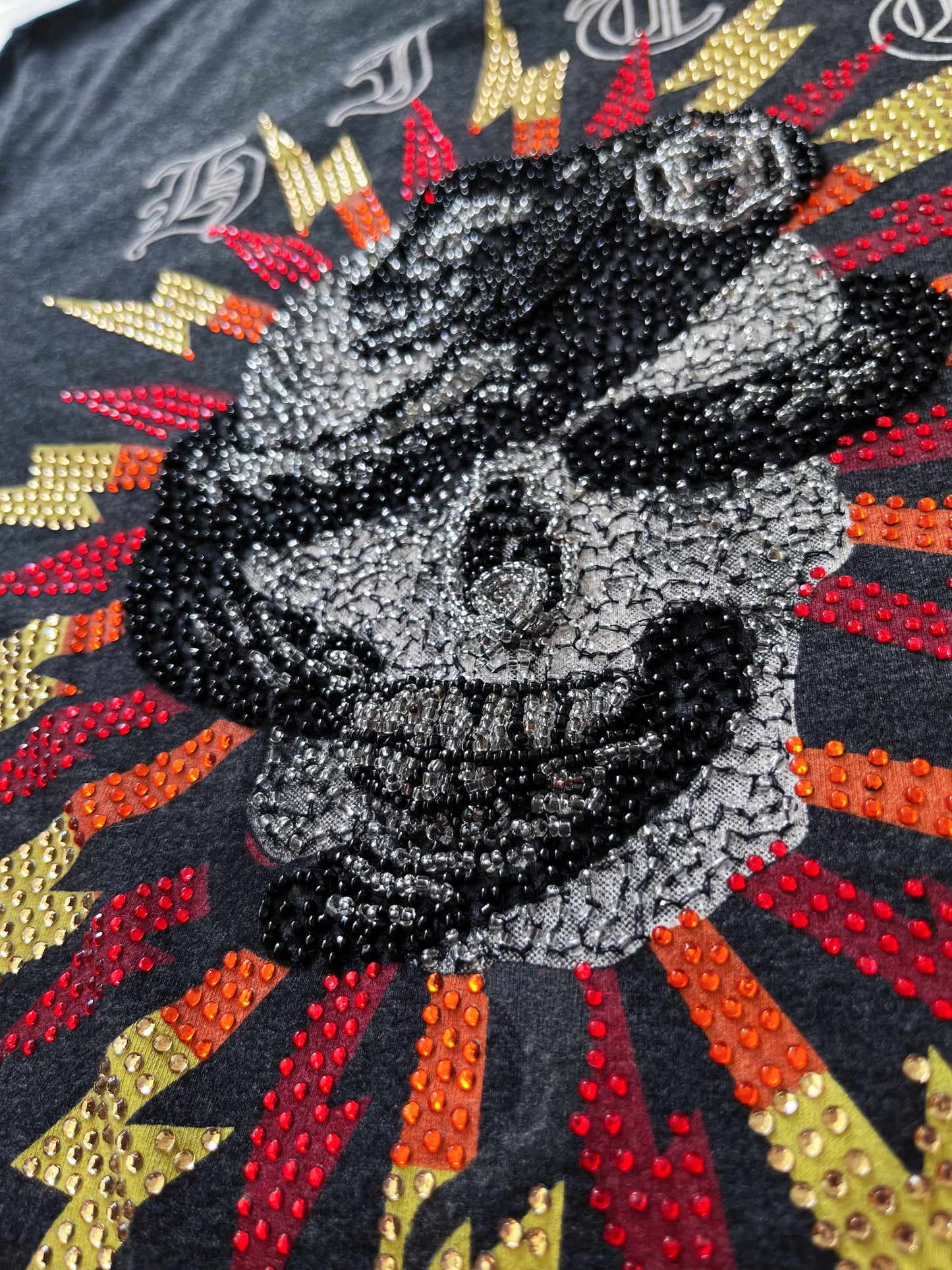 Iconic Men’s beaded skull snake T-Shirt 🐍💀
