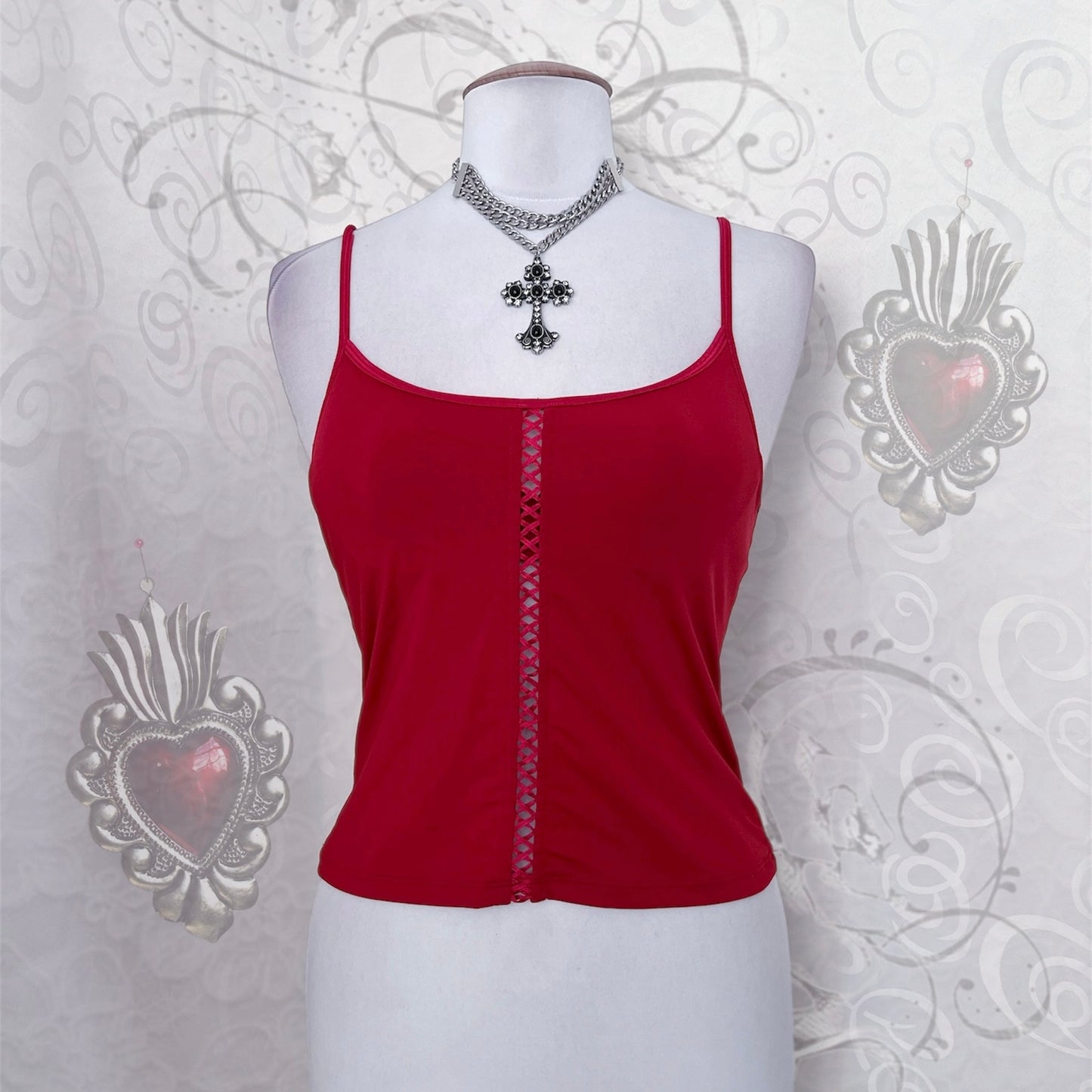 00’s hot vampire bustier top 🩸