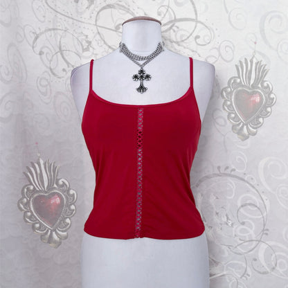 00’s hot vampire bustier top 🩸