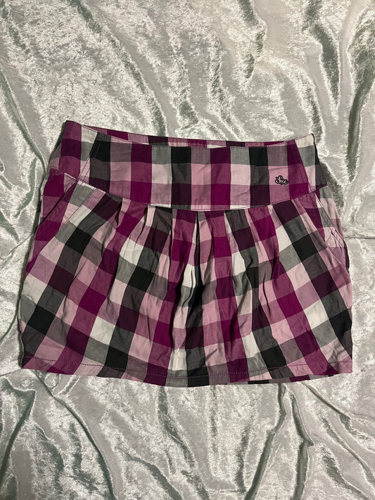Kenvelo emo punk checked skirt