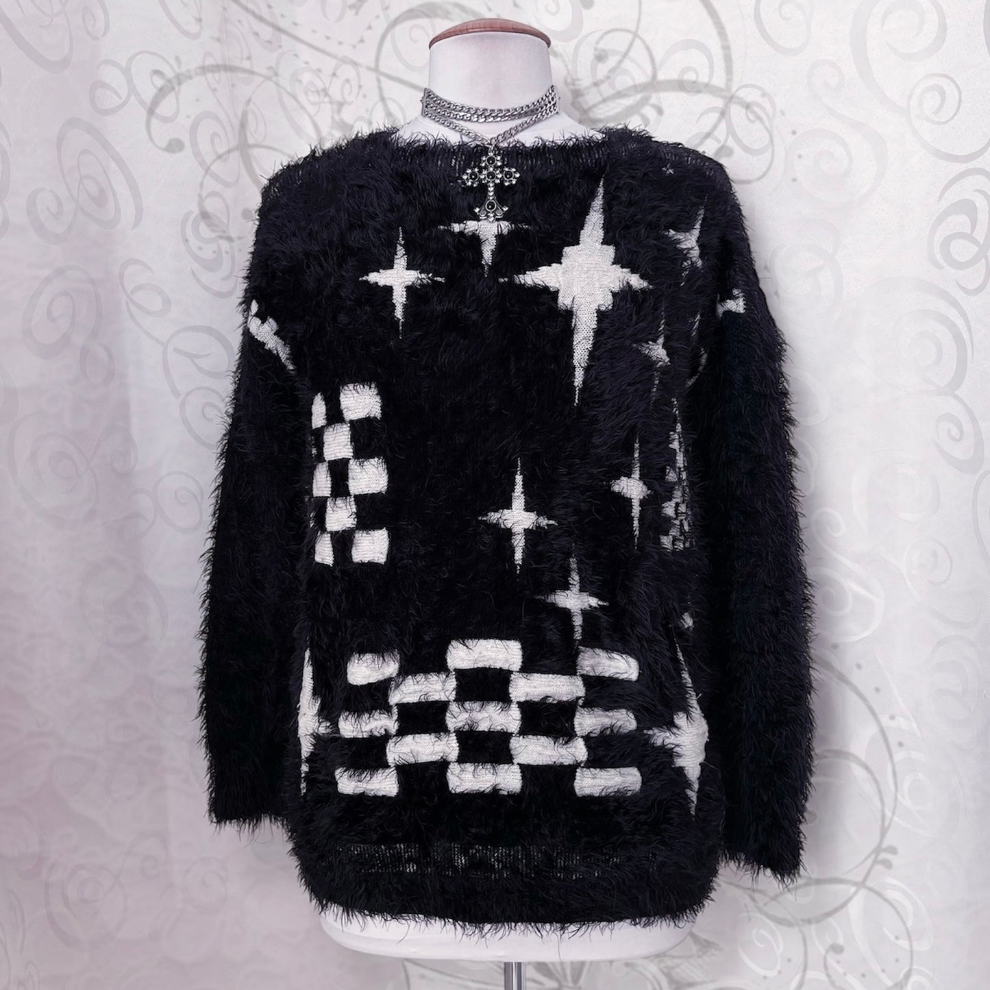Whimsygoth faux fur sweater ✨⭐️