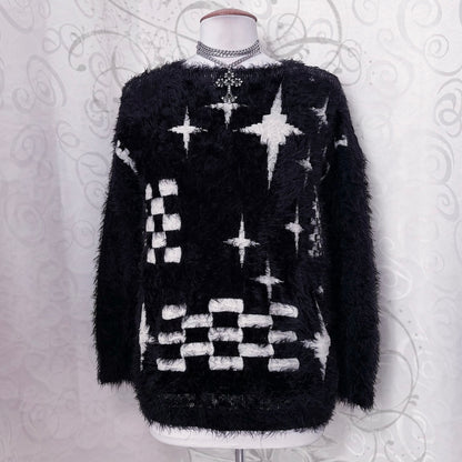 Whimsygoth faux fur sweater ✨⭐️