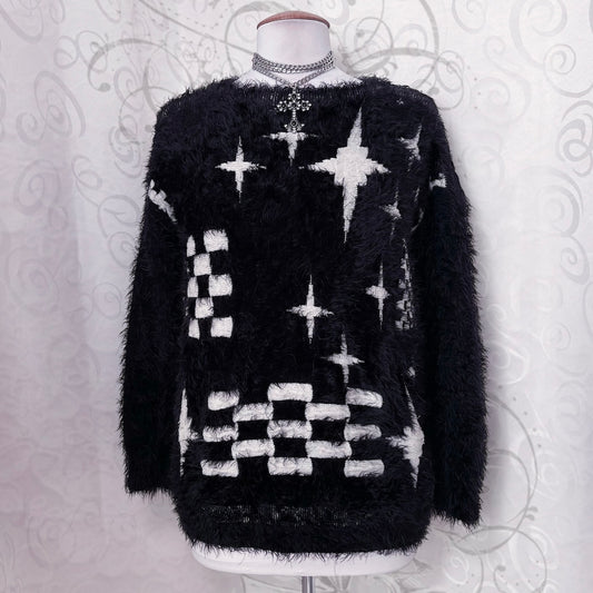 Whimsygoth faux fur sweater ✨⭐️