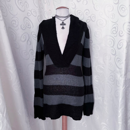 EDC emo striped sweater 💀