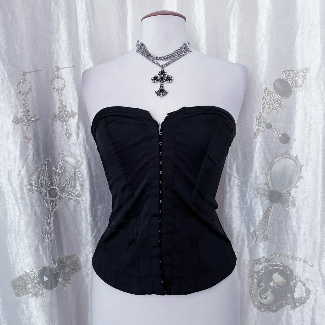 Gothic Lorsay striped corset 🕸️