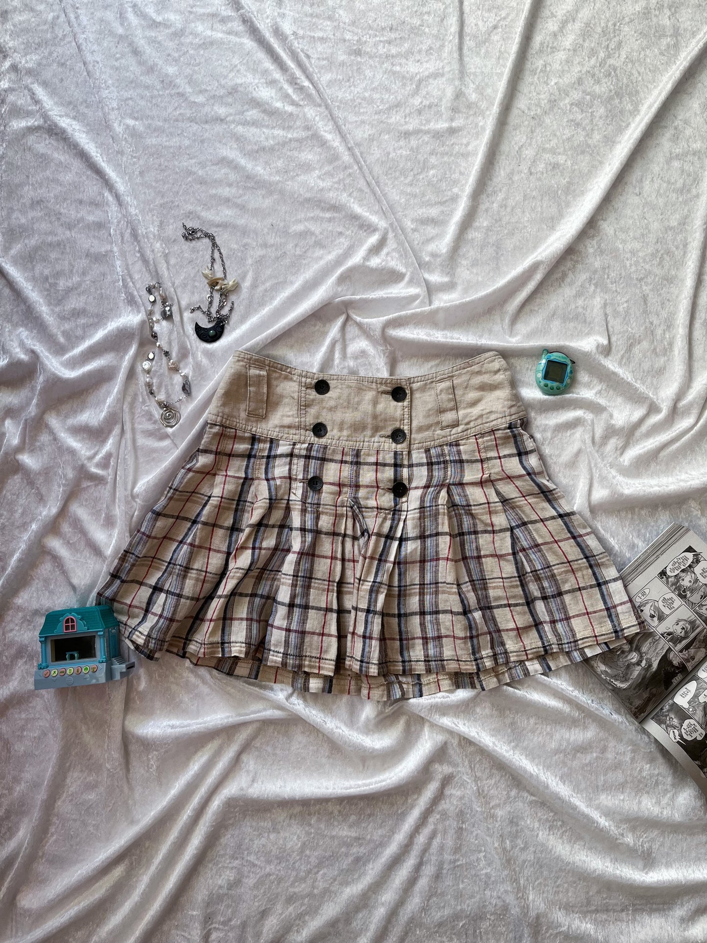 Cute dark academia x coquette linen skirt 📖📓