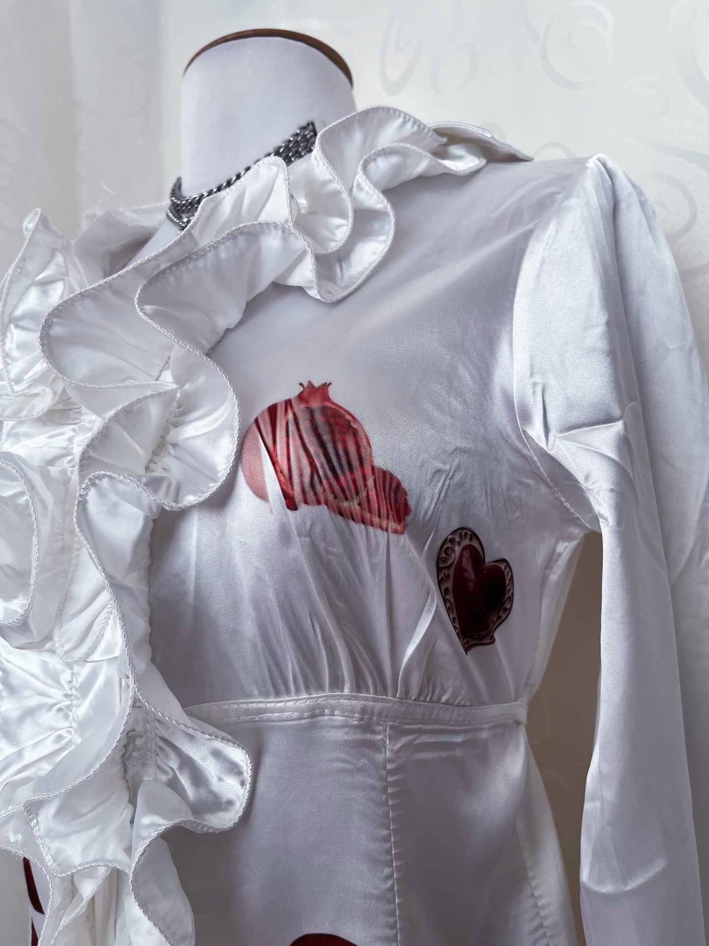 Rotten Reworked gothic deadstock ruffle shirt 🫀🥩