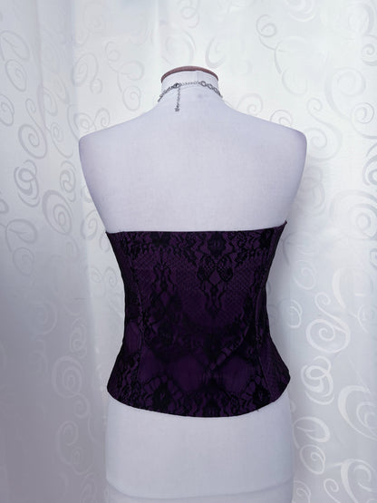 Whimsygoth lacey purple corset 💜