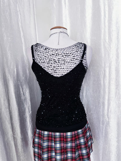 Nicowa sequin black top 🦇