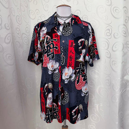 00’s Geisha clockhouse shirt 🐉