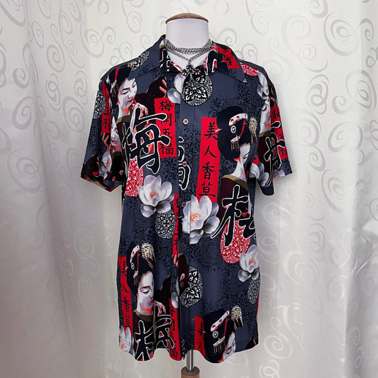00’s Geisha clockhouse shirt 🐉