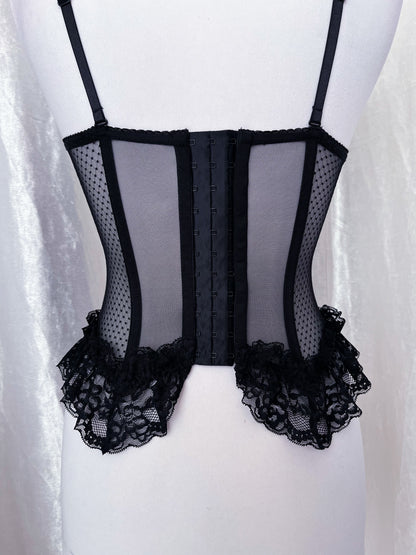 Gothic lace corset top 🖤🌑