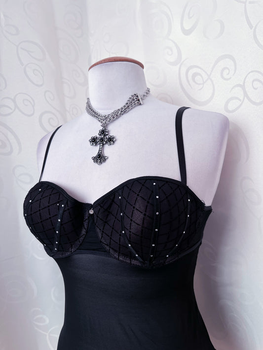 Whimsygoth mesh bustier top 🔮💜