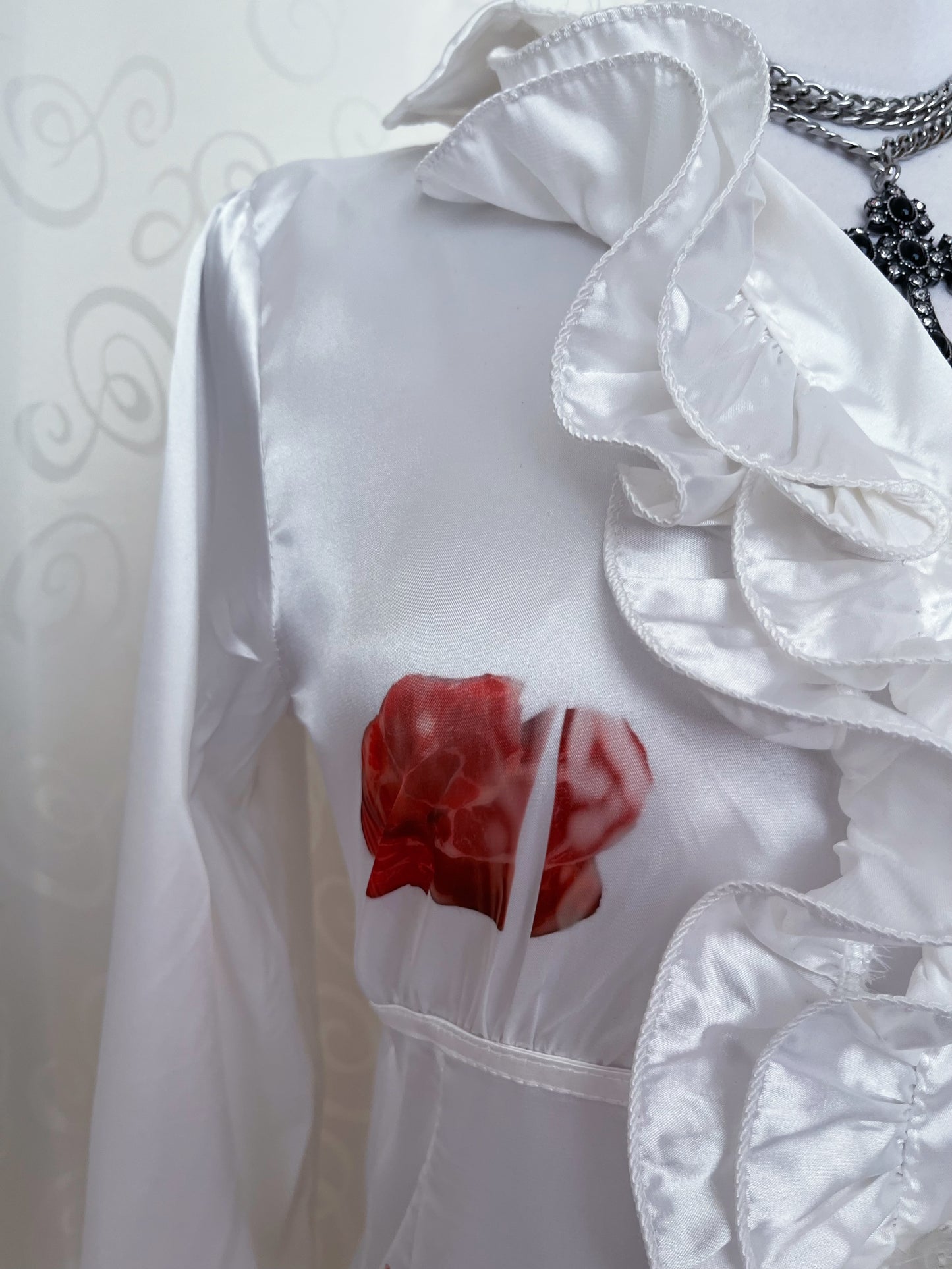 Rotten Reworked gothic deadstock ruffle shirt 🫀🥩