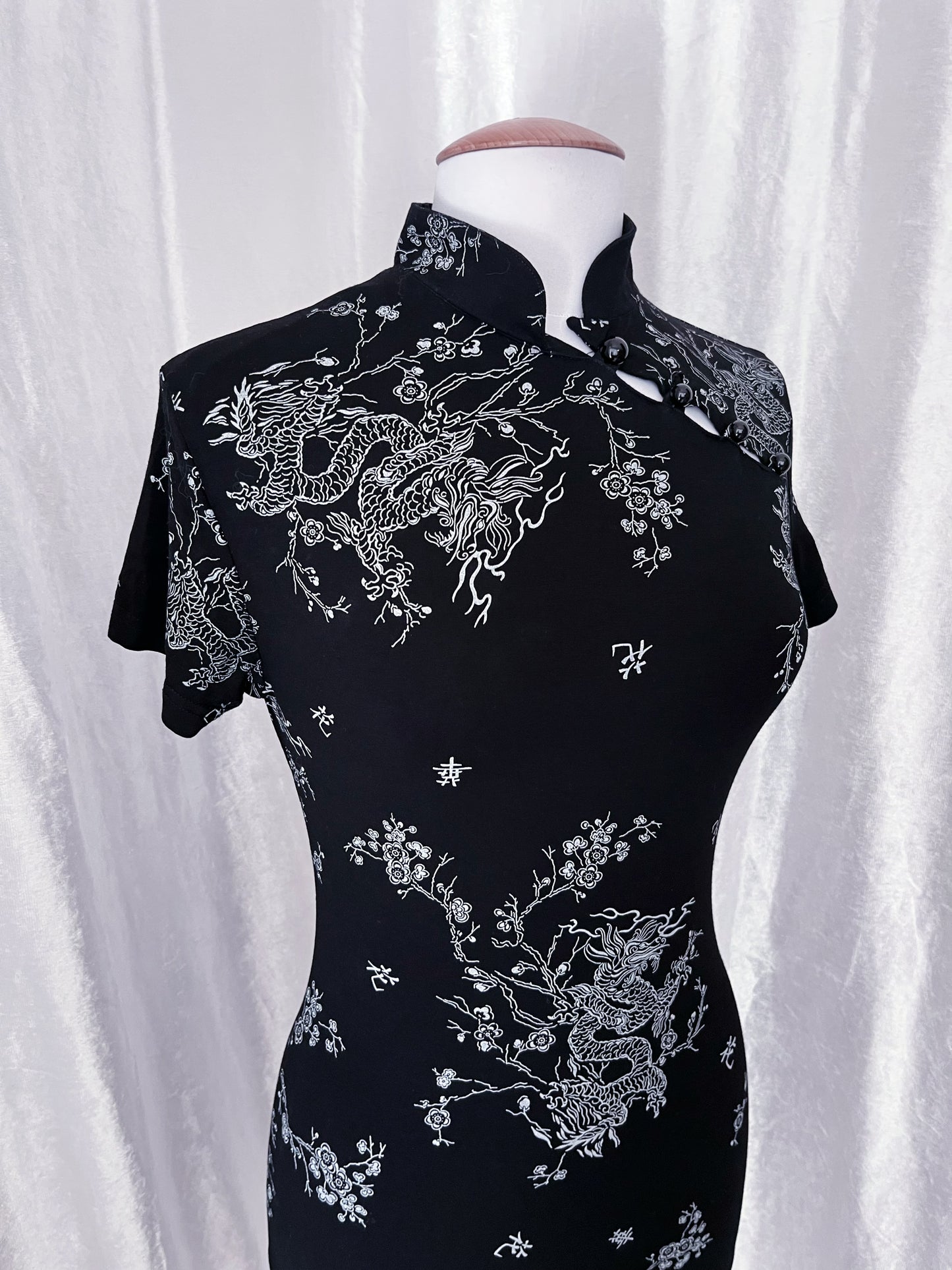 Pimkie asian qipao dress with dragon print 🐉