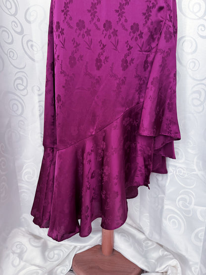 Whimsy fairy maxi magenta skirt with embossed details 🎀💕