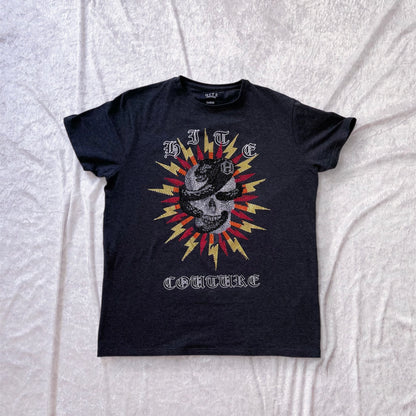 Iconic Men’s beaded skull snake T-Shirt 🐍💀