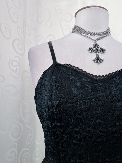 00’s Gothic black dress 🕷️